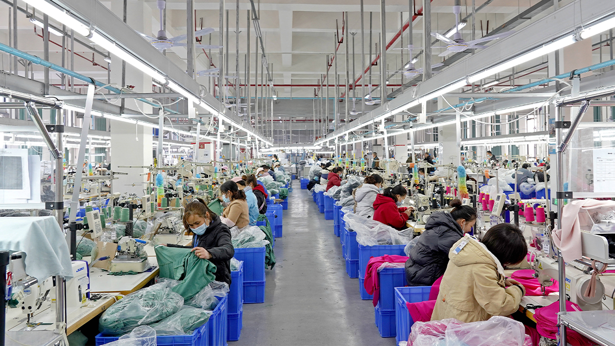 clothing factory china