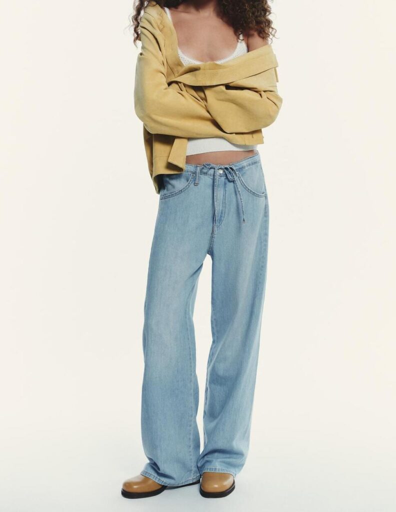 Garment Factory Made The Trendy Combo of Yellow Jacket Light Blue Denim