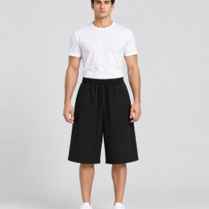 Men's 400 GSM Cotton Wide-Leg Bermuda Sweat Shorts — main