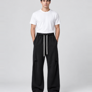 Men's 400 GSM Curved-Seam Flared Sweatpants — main