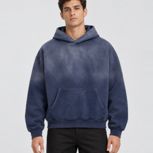 Men's 400 GSM Vintage-Wash Boxy Pullover Hoodie — main