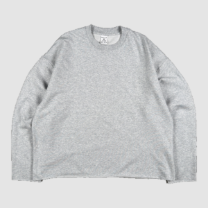 Men's 280 GSM Cotton-Modal Curved-Sleeve Boxy Long-Sleeve T-Shirt — color heather gray