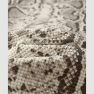 Men's 260 GSM Snake-Pattern Waffle Boxy Long-Sleeve T-Shirt — detail