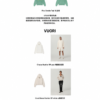 Supplied fashion reference board with navy, muted green, soft teal, off-white, cocoa and berry colors