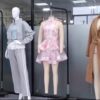 Garment samples displayed in YIMAN's Guangzhou showroom