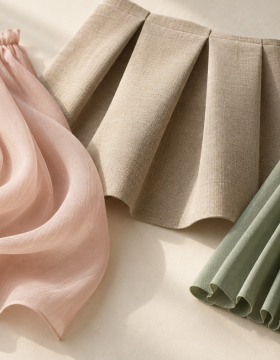 AI-generated conceptual textile illustration: Gathering, Pleating and Quilting: How to Specify Garment Shape